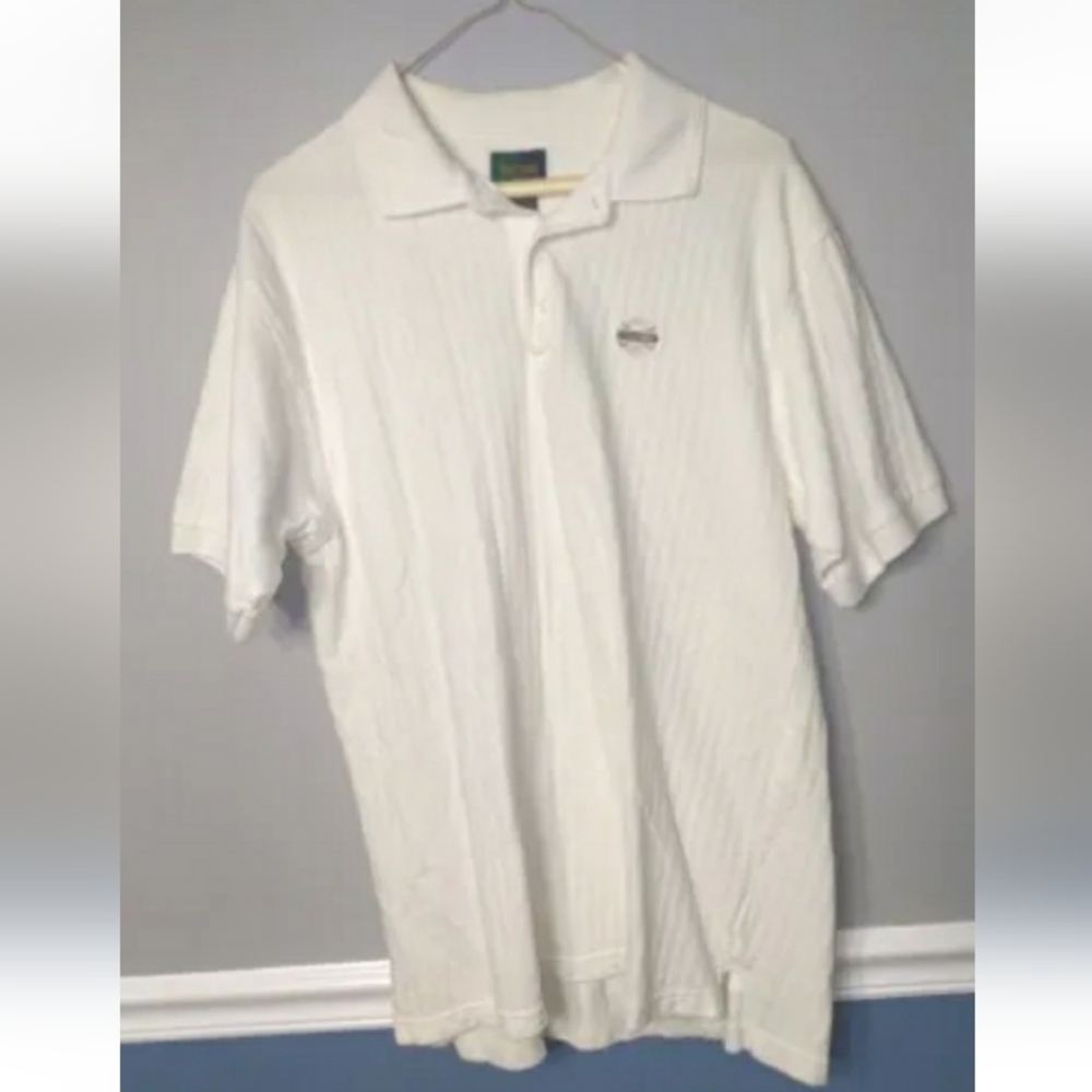 MENS FAIRWAY SPORT SHORT SLEEVE CREAM POLO GOLF SHIRT SIZE M